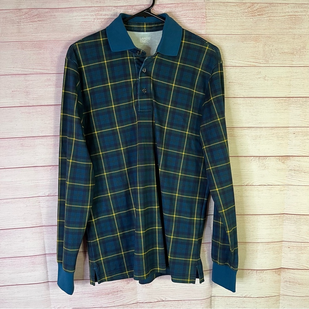 Lands’‎ End Traditional Fit Long Sleeves Shirt Size Small